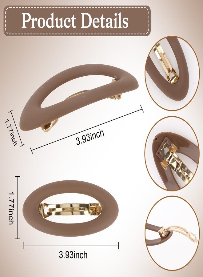 ANBALA 4PCS Hair Barrettes for Women 2.56 Inch French Barrettes Non-slip Hair Clips for Women Girls - Image 2